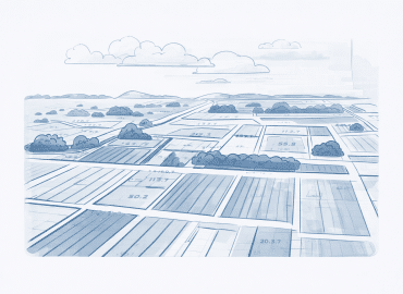 ליווי מושבים וקיבוצים חקלאיים מול רמ"י והמרכז לרישום משבצות בהכנת מפת משבצת