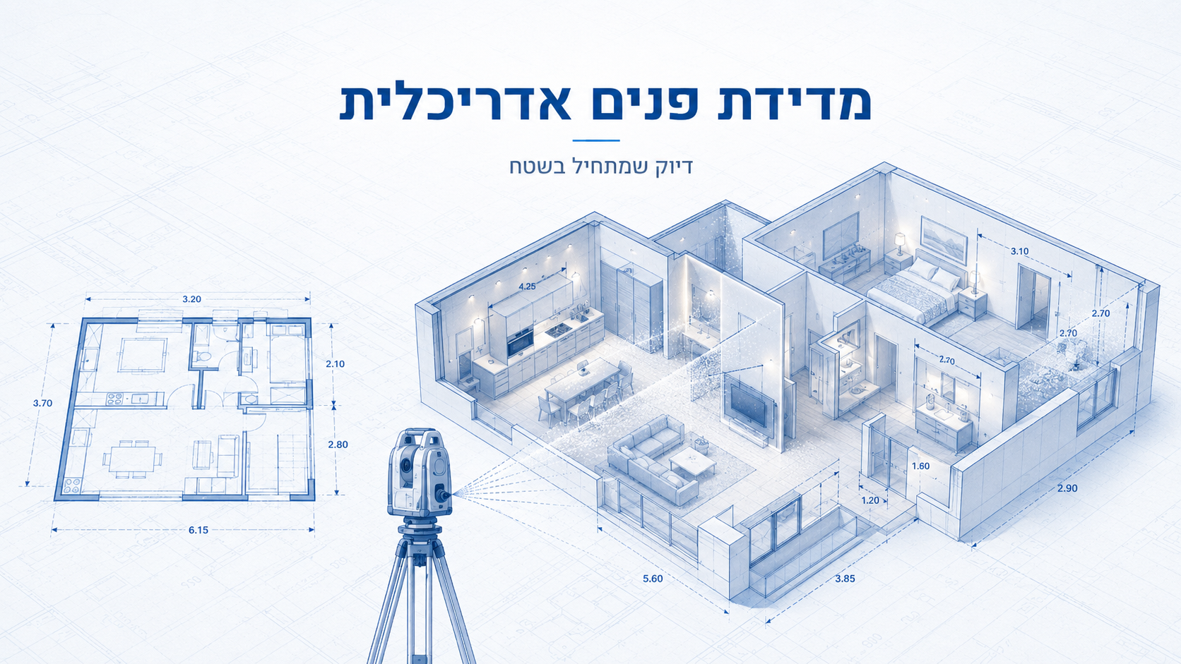 מדידת פנים לתכנון אדריכלי